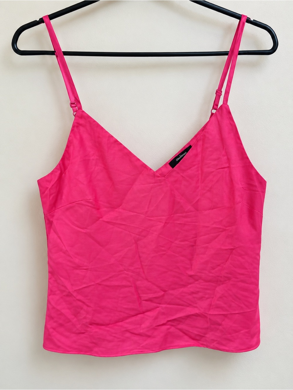 Ambiance Hot Pink V-Neck Spaghetti Strap Camisole